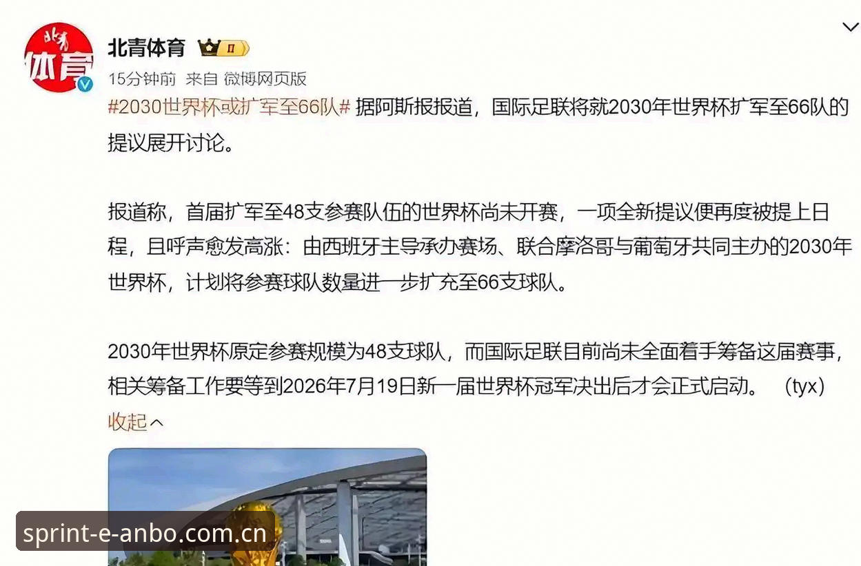 世界杯扩军至66队：中国男足迎来历史性机遇的全面解析